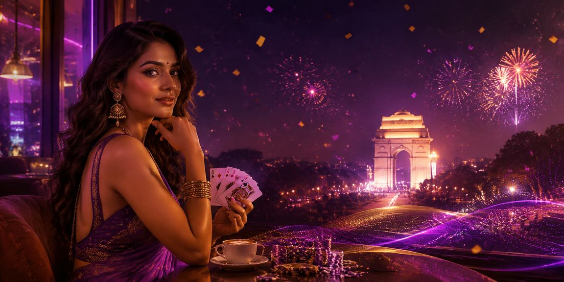 Delhi user enjoying poker on mobile